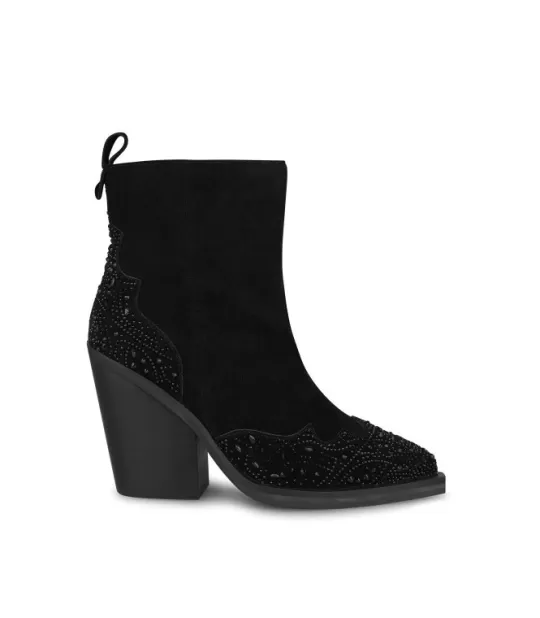 Hot Alma en Pena Buy Ankle Boot Embellished With Rhinestones