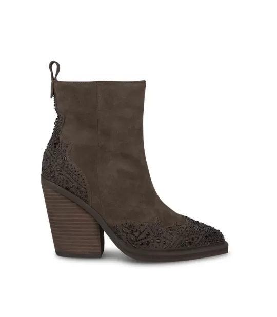 Shop Alma en Pena Buy Ankle Boot Embellished With Rhinestones