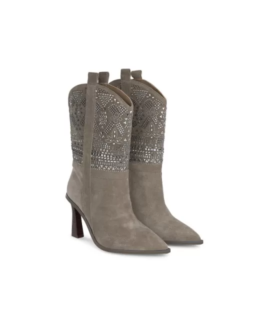 Store Alma en Pena Buy Ankle Boot Heel With Rhinestone Details