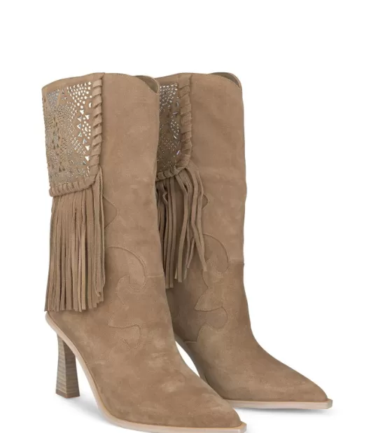 Online Alma en Pena Buy Bota Pedreria Con Flecos