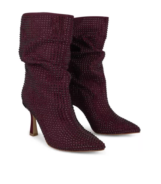 Best Sale Alma en Pena Buy Crinkled Leather Ankle Boot