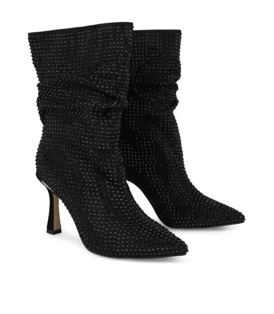 Best Alma en Pena Buy Crinkled Leather Ankle Boot