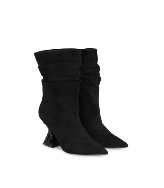 Outlet Alma en Pena Buy Crumpled Heeled Ankle Boot