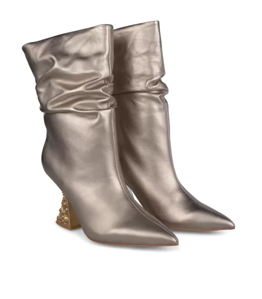 Online Alma en Pena Buy Crumpled Heeled Ankle Boot