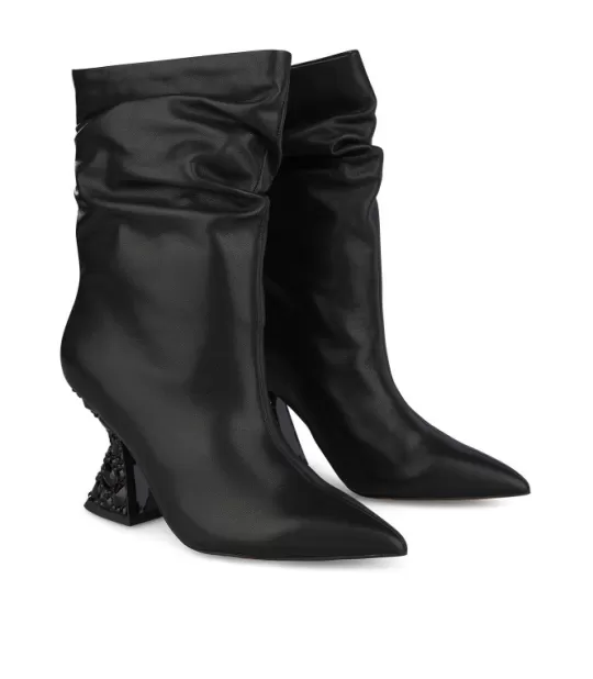 Store Alma en Pena Buy Crumpled Heeled Ankle Boot