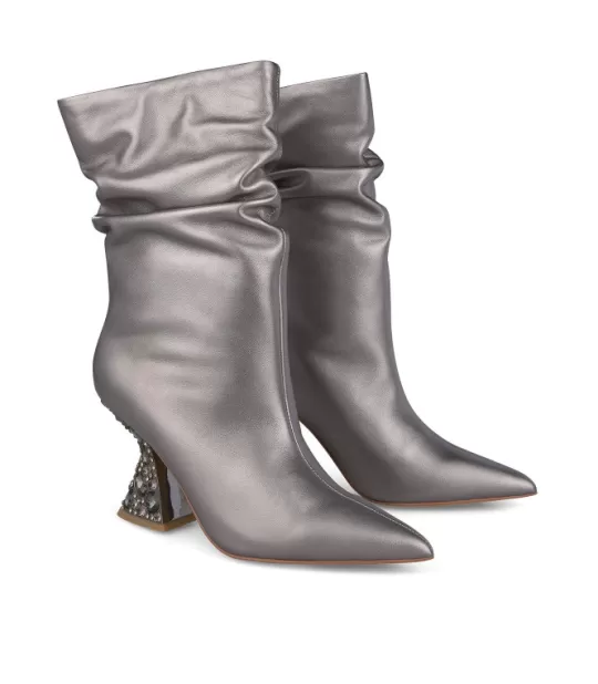 Hot Alma en Pena Buy Crumpled Heeled Ankle Boot