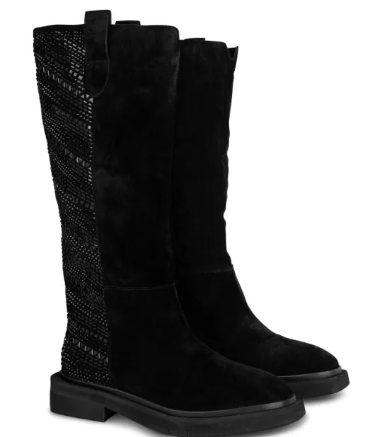 New Alma en Pena Buy Flat Boot With Rhinestones