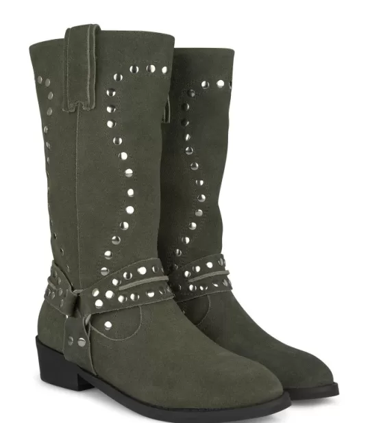 Discount Alma en Pena Buy Flat Boot With Studs