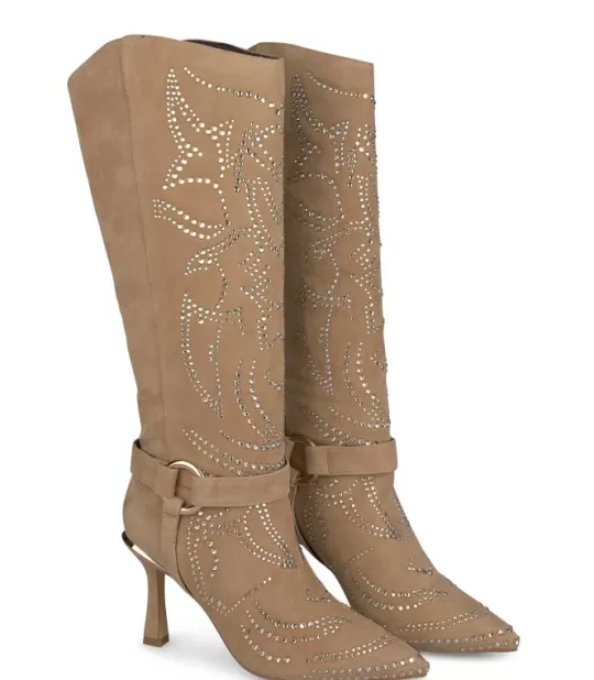 Store Alma en Pena Buy Heeled Boot With Rhinestone Pattern