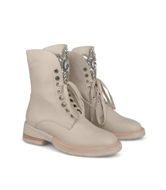 Fashion Alma en Pena Buy Lace-Up Ankle Boot With Rhinestone