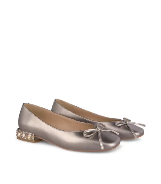 Sale Alma en Pena Buy Leather Ballerina With Bow