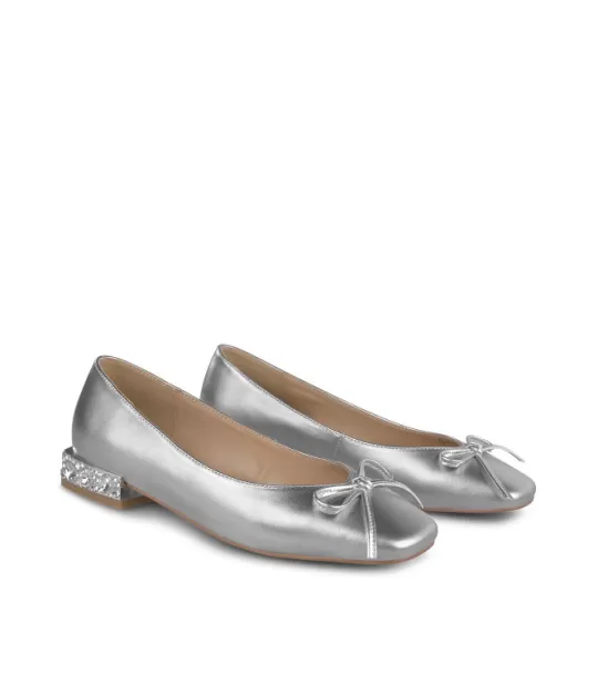 Fashion Alma en Pena Buy Leather Ballerina With Bow