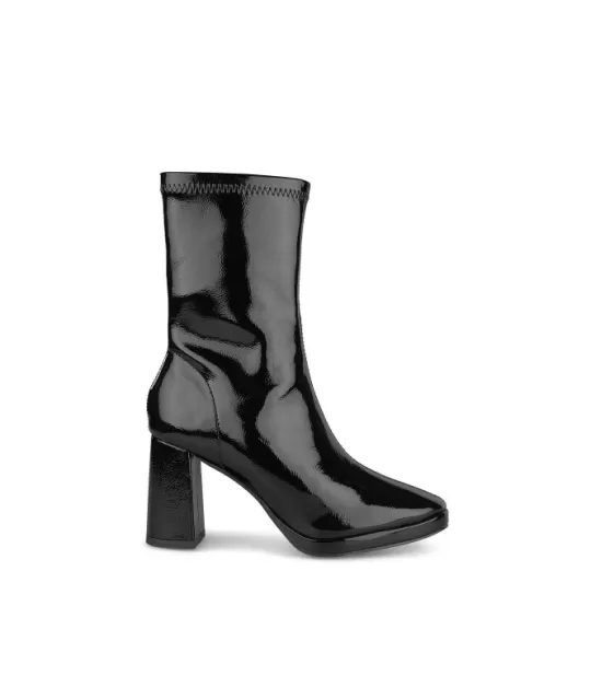 Cheap Alma en Pena Buy Patent Leather Ankle Boots Heel