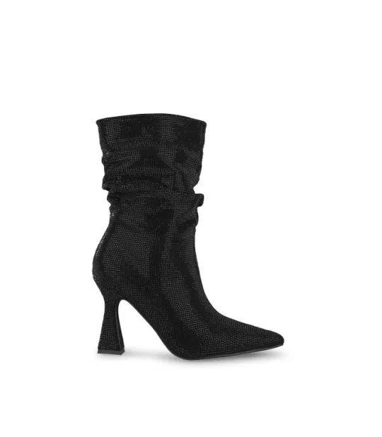 Online Alma en Pena Buy Textured Crumpled Shank Ankle Boot